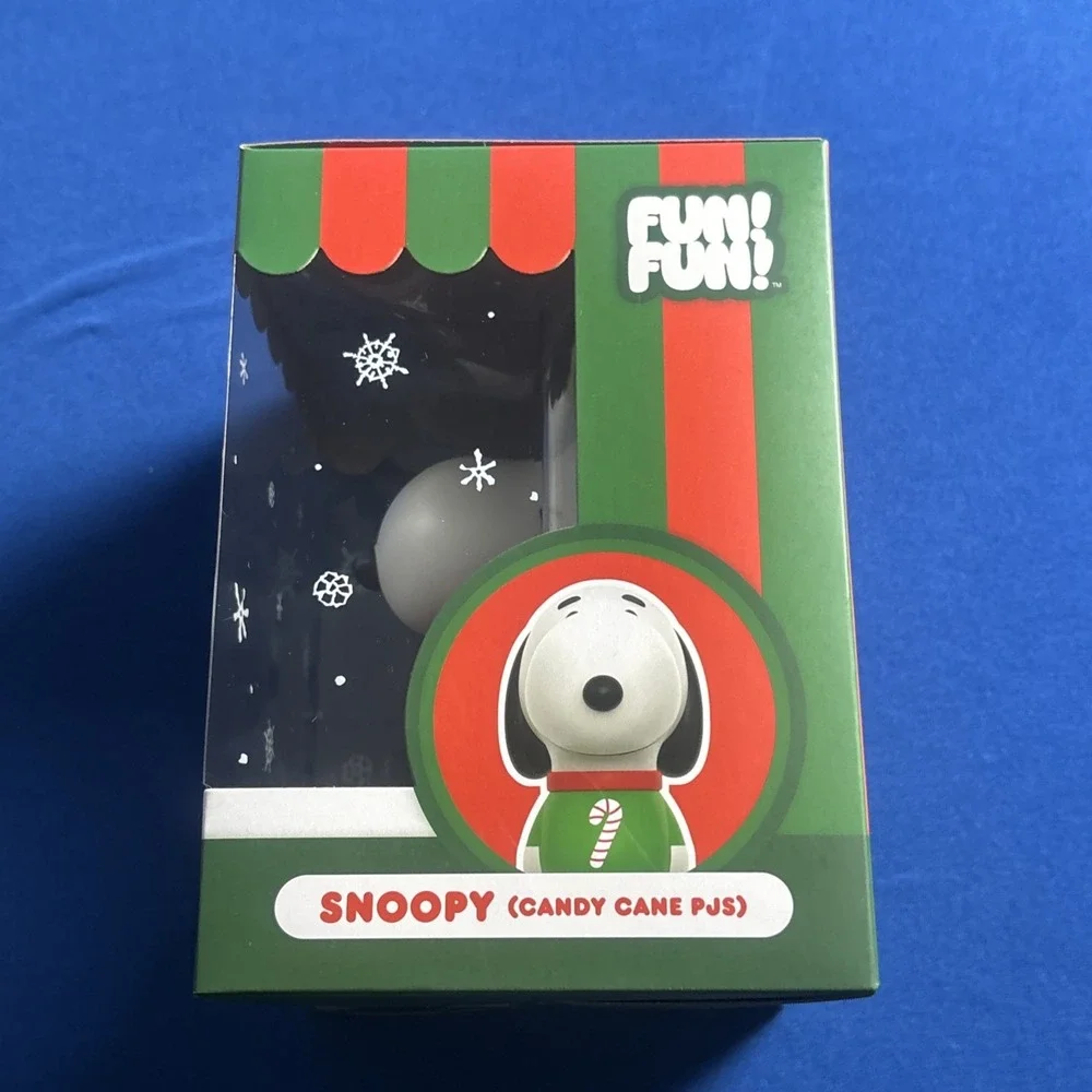 Super 7 Fun Fun Peanuts Snoopy Candy Cane Pj's New Sealed
